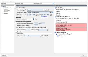 Absense Management Module