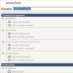 timeware® Terminal Policy