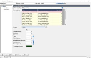 Absense Management Module