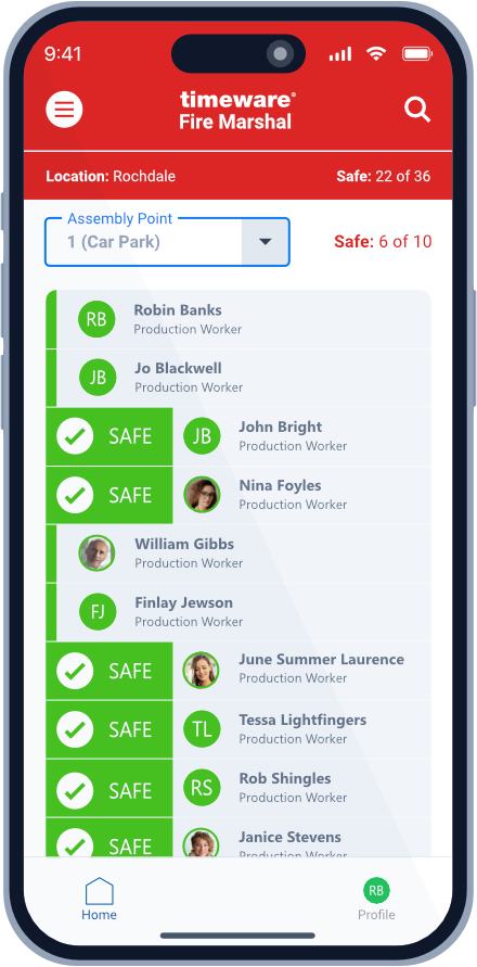 timeware® Fire Marshal App